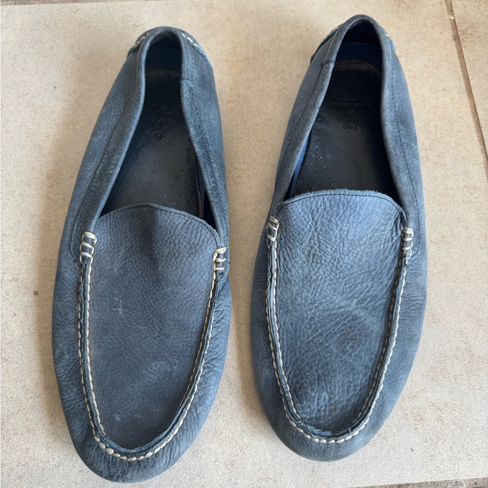 Men's Blue‎ Leather Loafers